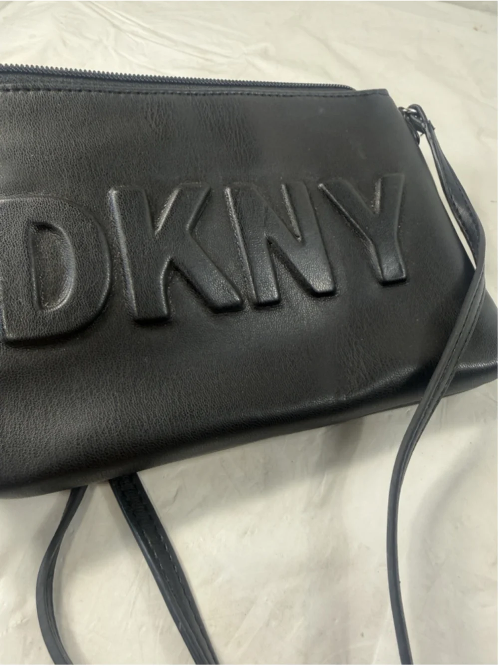 DKNY Tinsley Logo Crossbody Bag and matching card case in black
